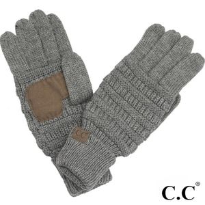 C.C Smart Touch Gloves Light Melange Grey